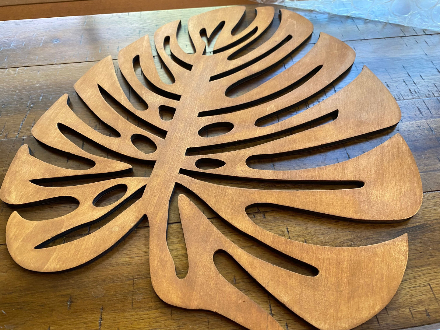 Wooden Charger Plate | Monstera Coasters | Unique Wooden Dining Gift | Monstera Charger Plates