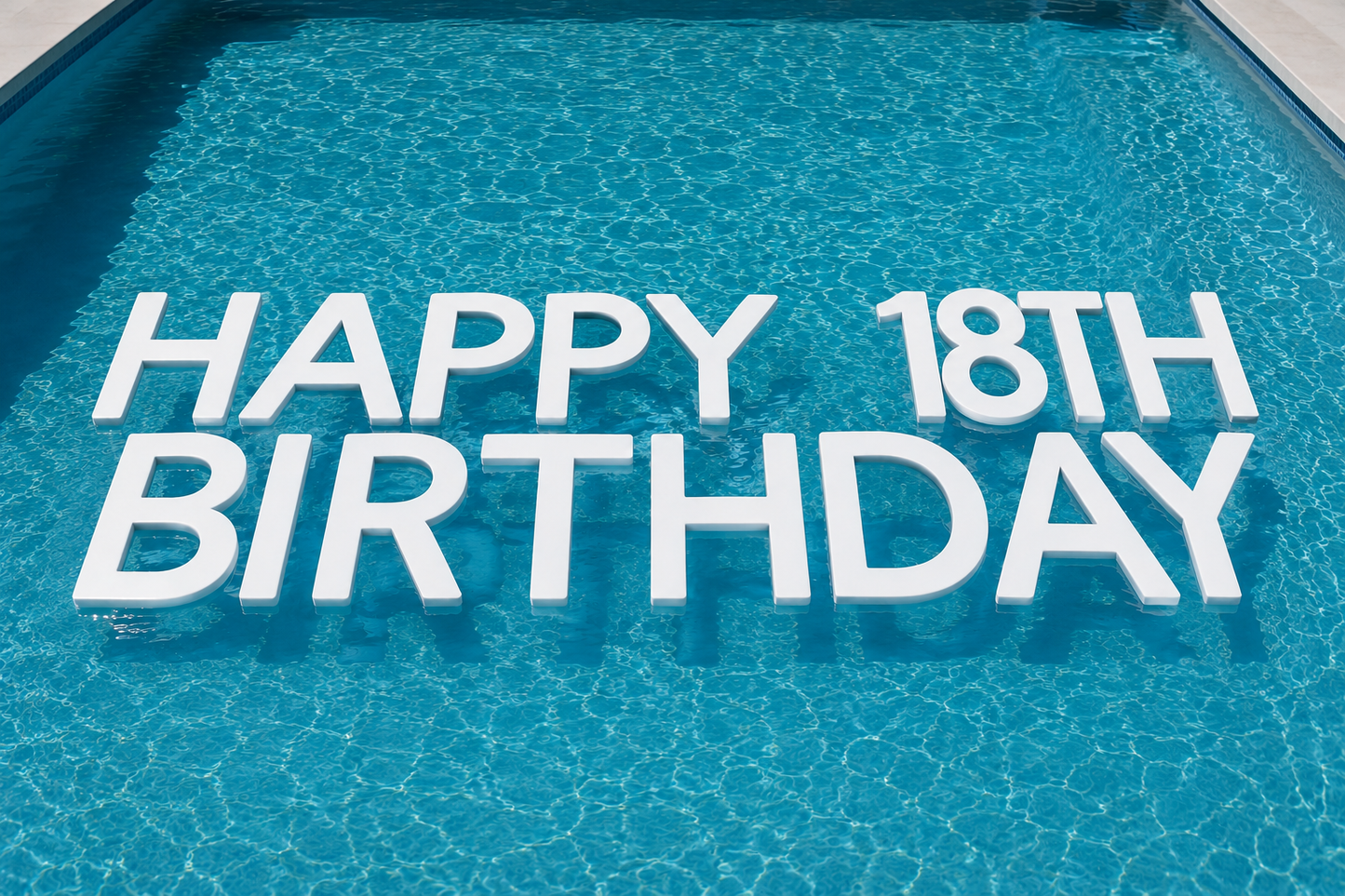 Floating Pool Letters