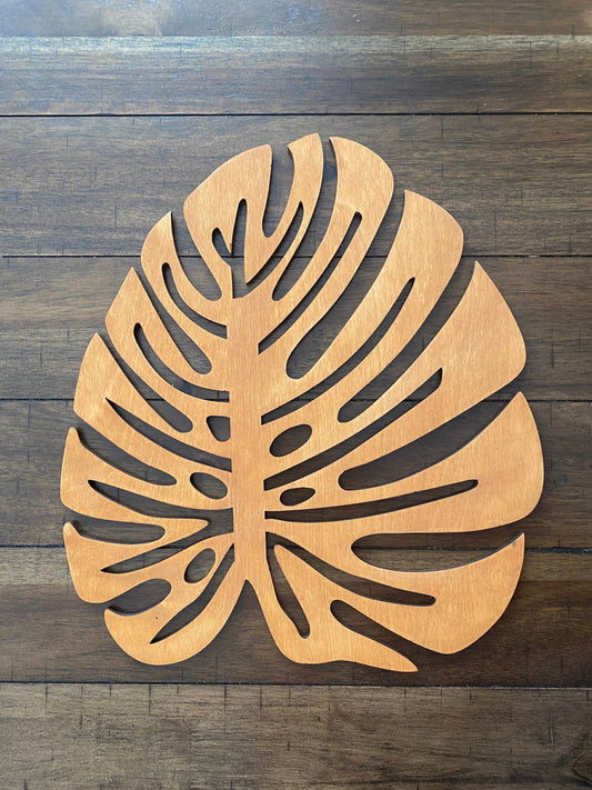 Wooden Charger Plate | Monstera Coasters | Unique Wooden Dining Gift | Monstera Charger Plates