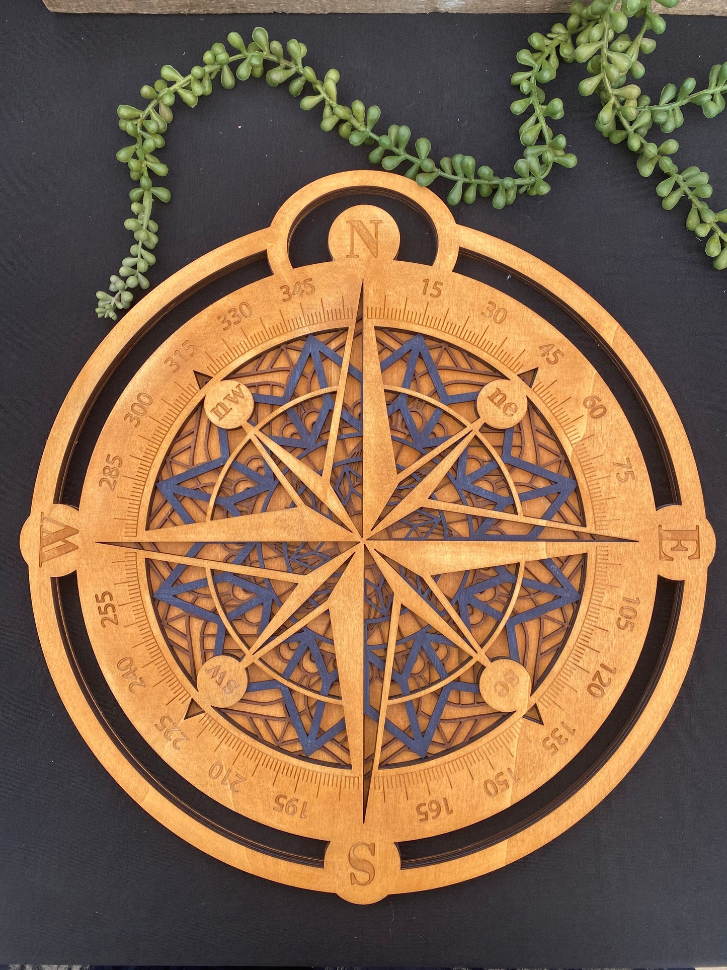 Compass artwork - Layered Artwork - Bachelor's Gift