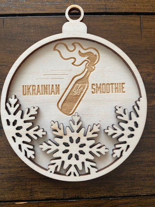 A set of 10 Ukrainian Ornaments - Stand with Ukraine Christmas - Ukraine Christmas